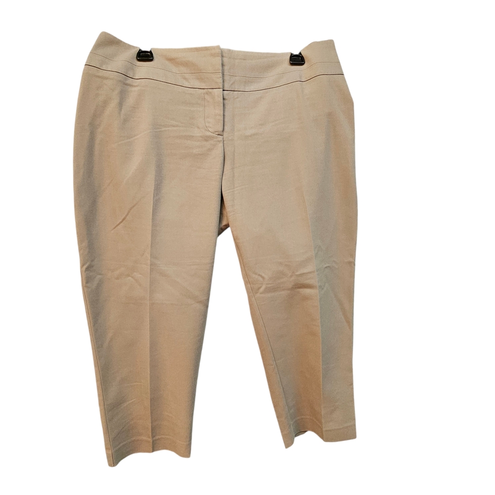 Apt. 9 Women's Torie Capri Light Brown Pants Hook & Eye Size 12